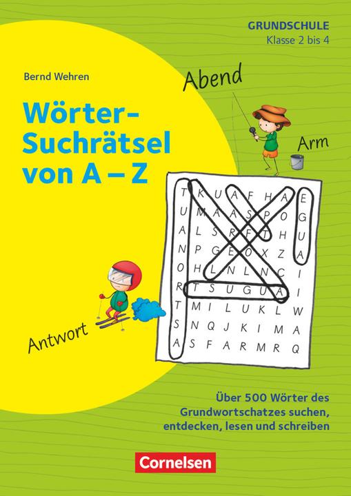 Actual product image Rätseln und Üben in der Grundschule, Deutsch, Klasse 2/3, Wörter-Suchrätsel von A-Z, Über 500 (German, Bernd Wehren, 2020)