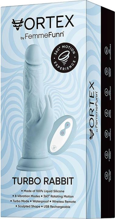 Produktbild Femme Funn Realistic Lifelike 8.2” Silicone Rabbit Vibrator Adult Sex Toy - Wireless Turbo Female Dildo Vibrati