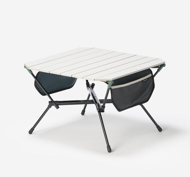 Quechua Campingtisch niedrig 500 kompakt beige/grün