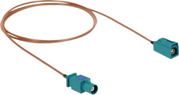 Produktbild Delock Antennenkabel FAKRA Z Stecker > FAKRA Z Buchse RG-316 1 m (2 dB, Antennenkabel)