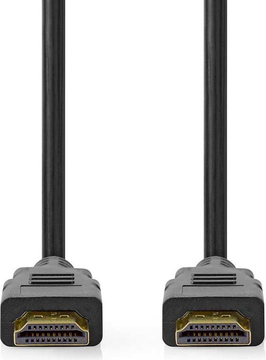 Produktbild Nedis Ultrahochgeschwindigkeit 2m HDMI-Kabel mit Ethernet, vergoldet (Schwarz) unterst&uumltzt: 8K bei 60H (2 m, HDMI)