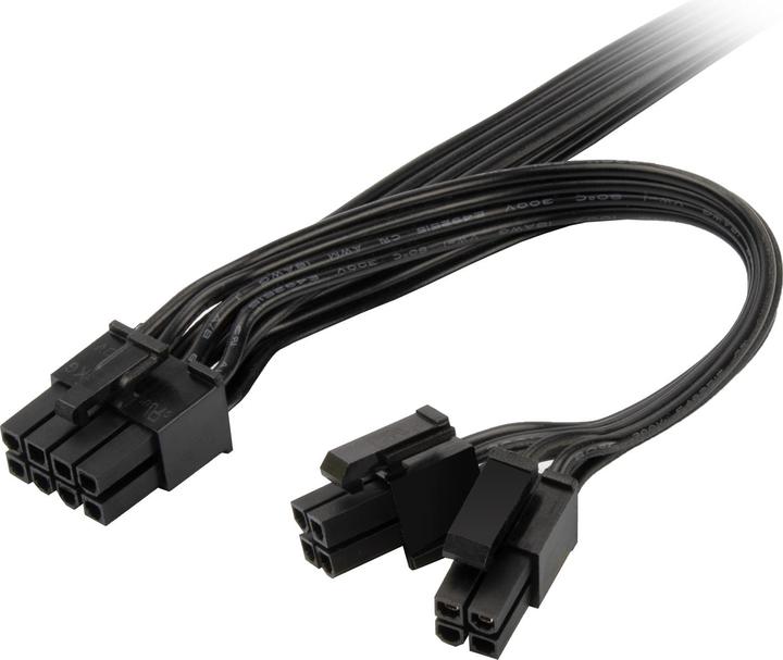 Produktbild Silverstone SST-PP13 - EPS-8-Pin-in-EPS-8-Pin-und-(4+4)-Pin-Splitter für Silverstone-Netzteile