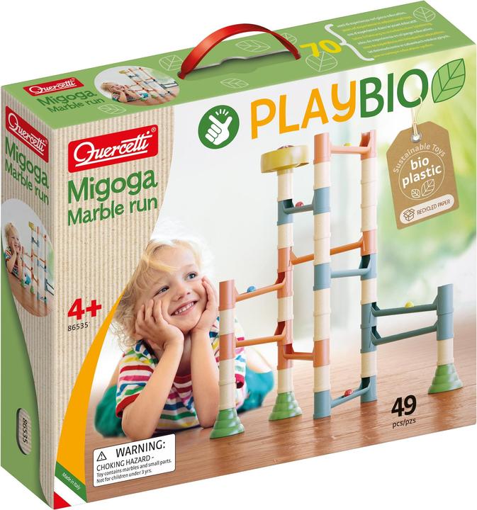 Actual product image Quercetti PlayBio Migoga Marble Run (49 pcs)