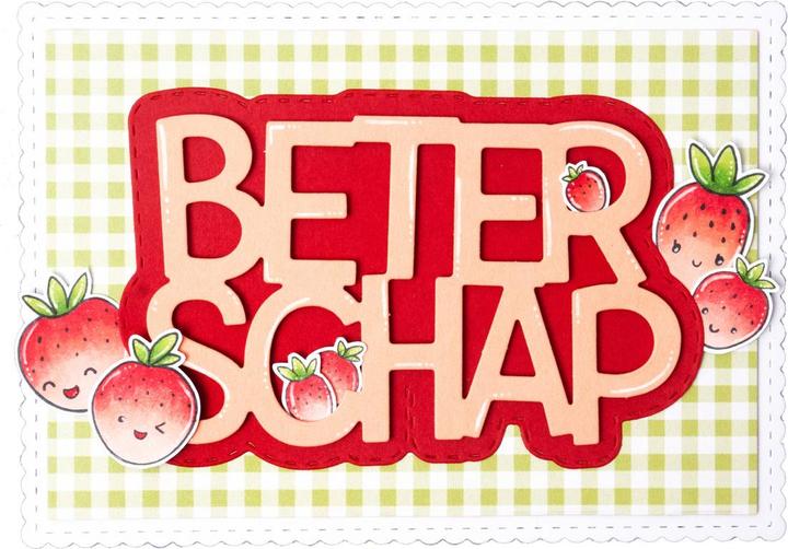 Actual product image art by marlene Designpaper "Fruity garden" Friendz (170 g/m², 24 x)
