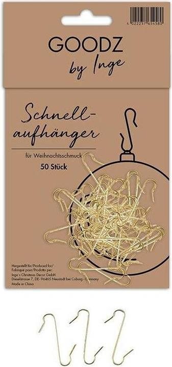 Image du produit Inge’s Glas Christmas Decor S-Hook (50 -pièce)