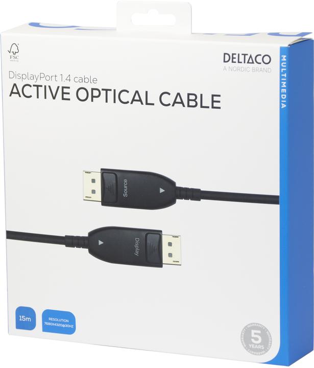 Produktbild Deltaco DP-AOC15 (15 m, DisplayPort)