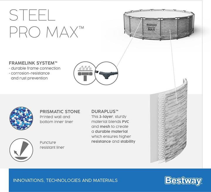 Actual product image Bestway Steel Pro Max Pool Set (Ø 488 x 122 cm)