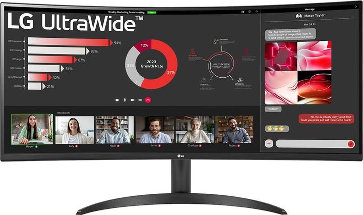 LG UltraWide 34WR50QC-B (3440 x 1440 pixels, 34")