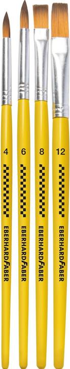 Produktbild EberhardFaber Pinsel-Set Synthetik, 4 Stück