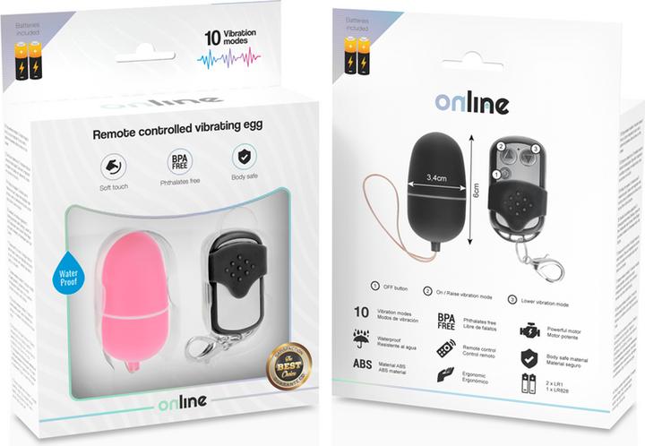 Produktbild Online Remote Control Vibrating Egg M - Pink