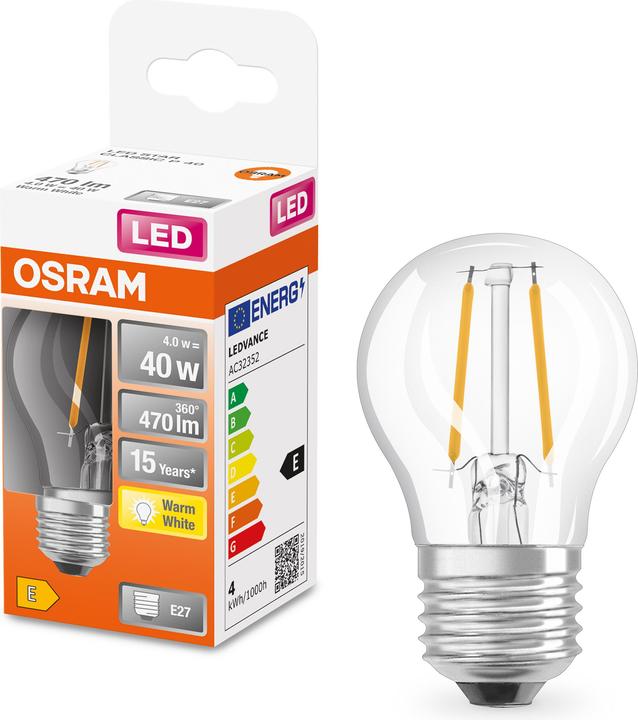Produktbild Osram Led Retrofit Classic P (E27, 40 W, 470 lm, 1 x, E)