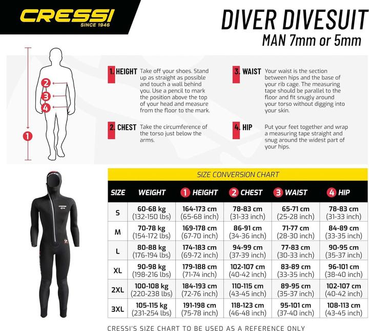 Produktbild Cressi Diver (5 mm, 4XL)