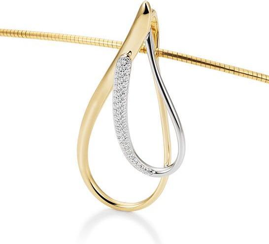 Breuning ANHÄNGER - BRILL. 0,242 Ct. H/si (750/18 K Gold)