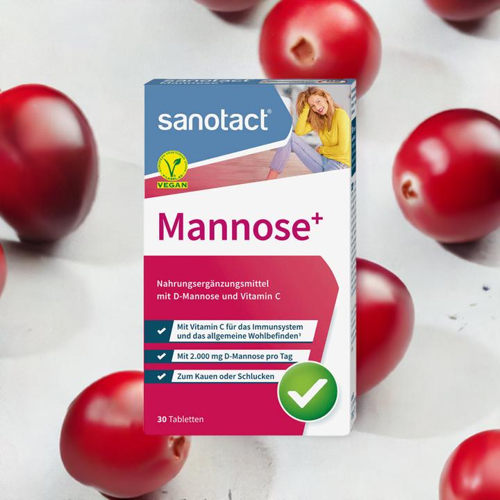 Produktbild Sanotact Mannose Capsules for Bladder Inflammation and Urinary Tract Infections with D-Mannose (Körperlotion)