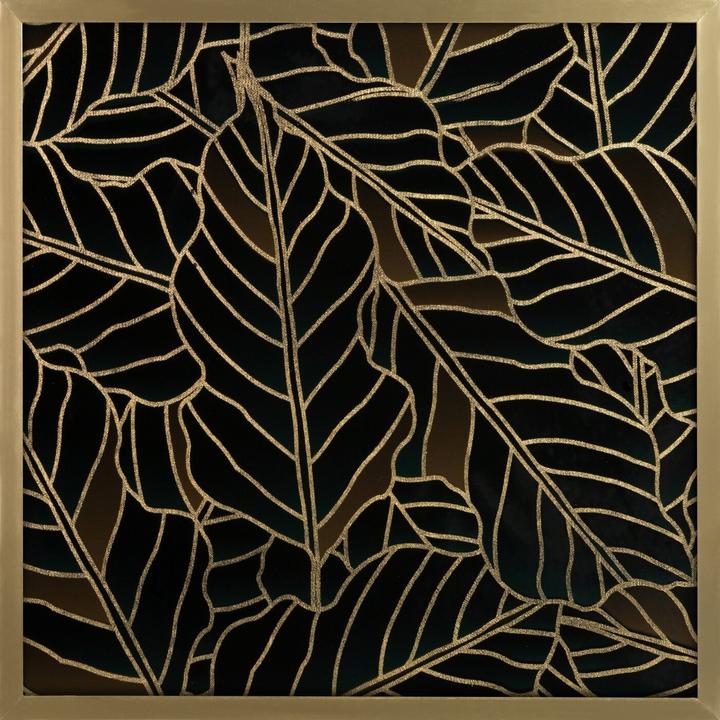 Produktbild Eurofirany LIMITIERTE KOLLEKTION LILI1 Bild mit Golddruck in goldfarbenem Rahmen, 53X53 cm (53 x 53 cm)