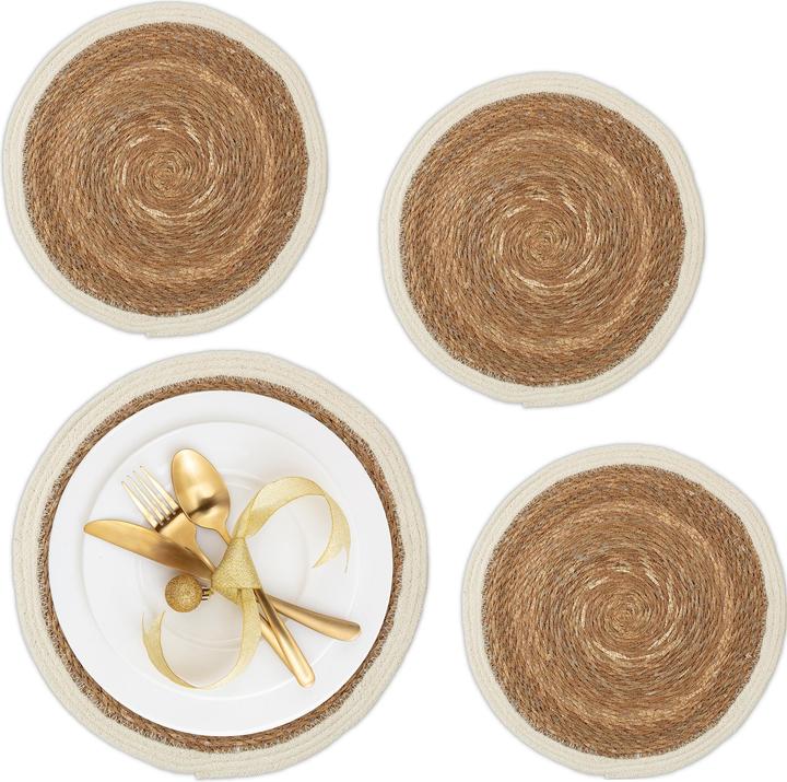 Actual product image Relaxdays 4x place mat (4 pcs., 36 x 36 cm)