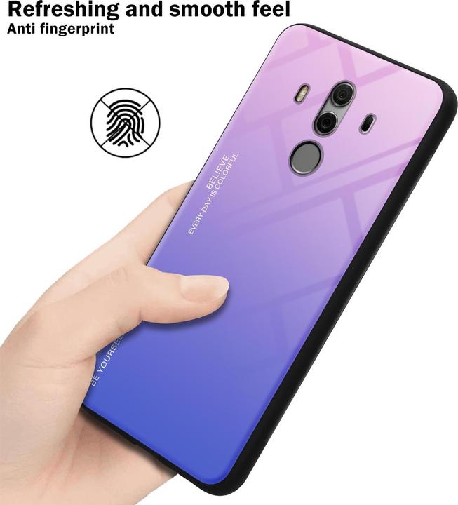 Image du produit Cadorabo Couverture en verre TPU 2 couleurs (Mate 10 Pro)