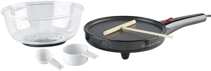 Image du produit Rosenstein & Söhne Crêpière, machine à pop-corn et poêle électrique 3 en 1