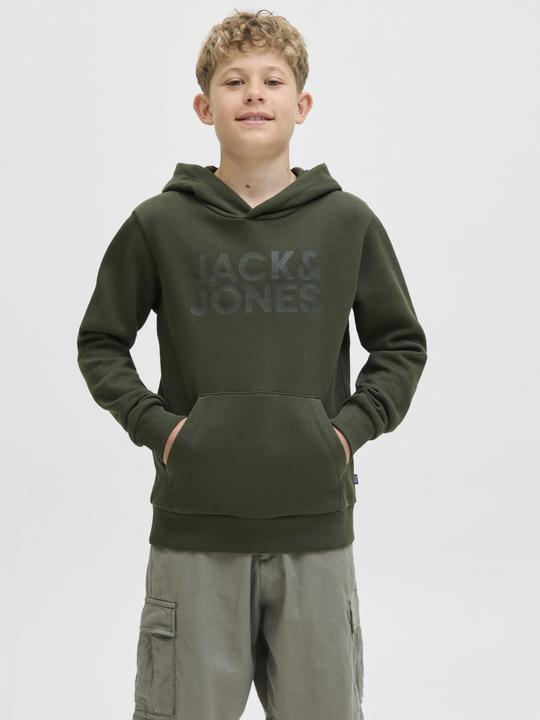Actual product image Jack & Jones Jjecorp Logo Sweat Hood Noos Jnr (140)