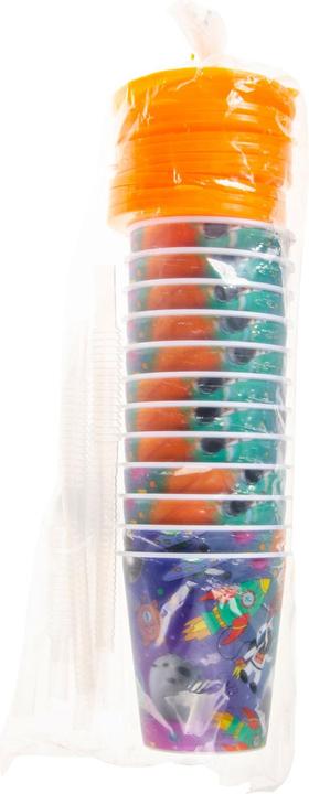 LG-Imports Mug with lid and straw, 12 pieces. (12 x)