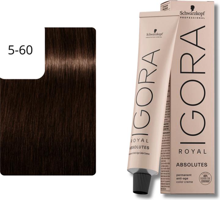 Produktbild Schwarzkopf Professional Igora Royal - 5-60 Hellbraun Schoko Natur (Braun)