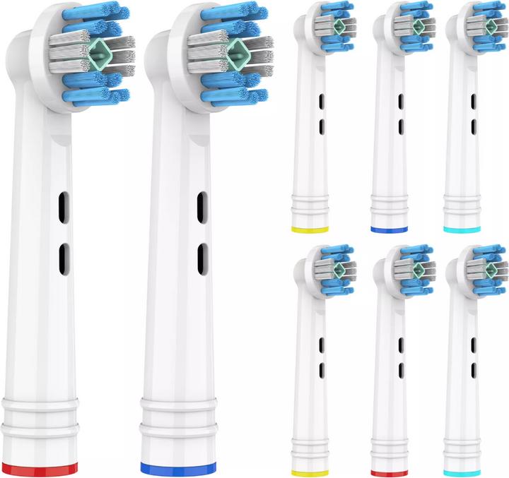 Ora-Care Ersatzbürsten mit Polishing Cup kompatibel mit Oral-B 8er Pack (8 x)
