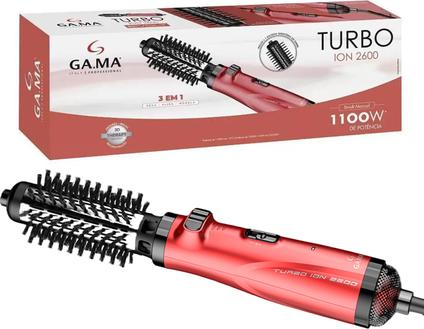 Immagine prodotto GAMA Spazzola ad Aria Calda Rotante Turbo Ion 2600: sia per look ricci sia lisci, anti effetto crespo, te