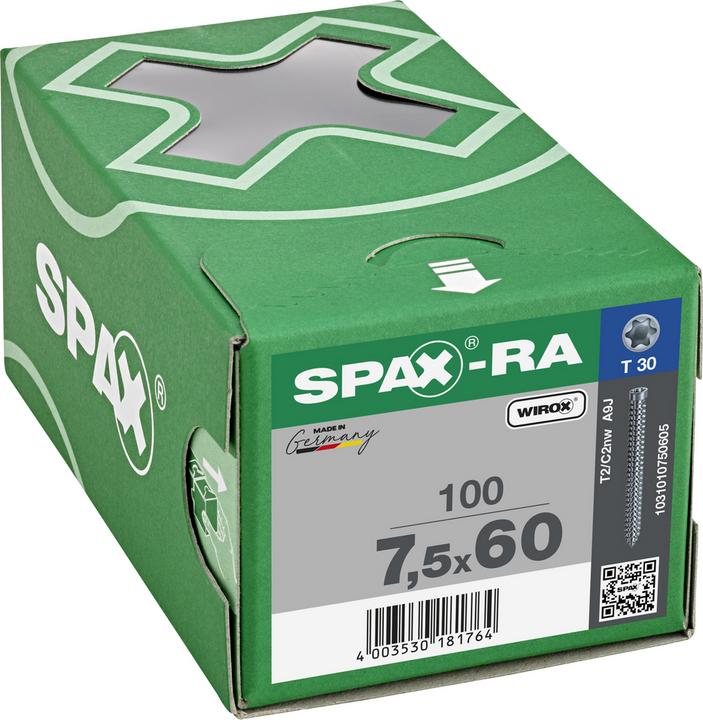 Produktbild Spax Rahmenanker mit Zylinderkopf ®-RA (100 Schrauben pro Stück)