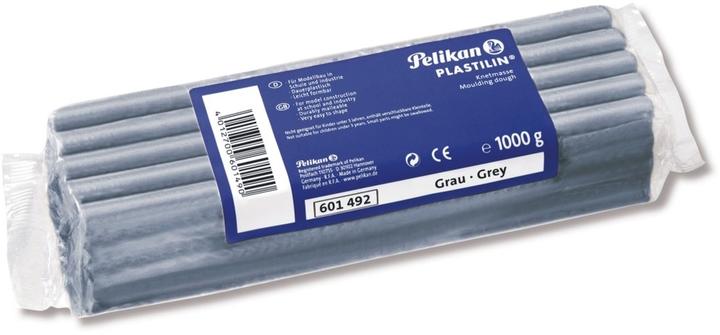 Actual product image Pelikan Plasticine quality plasticine, grey especially for model making (school and industry)