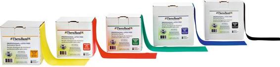Produktbild TheraBand THERA-BAND® Übungsband latexfrei 22.85 m x 12.8 rot (22.85 m, Leicht)