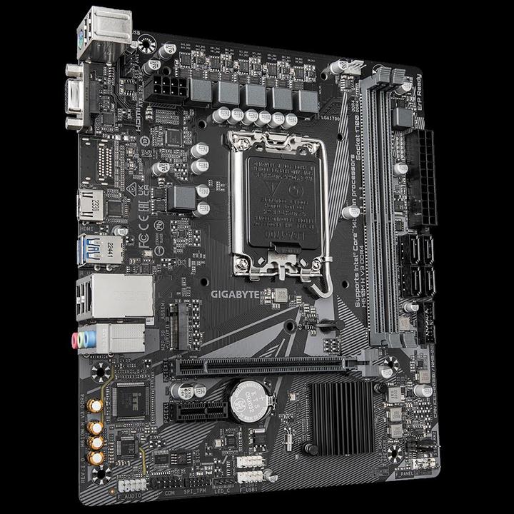 Actual product image Gigabyte MB GBT Intel 1700 H610M H V3 DDR4 (LGA 1700, Intel H610 Express, mATX)
