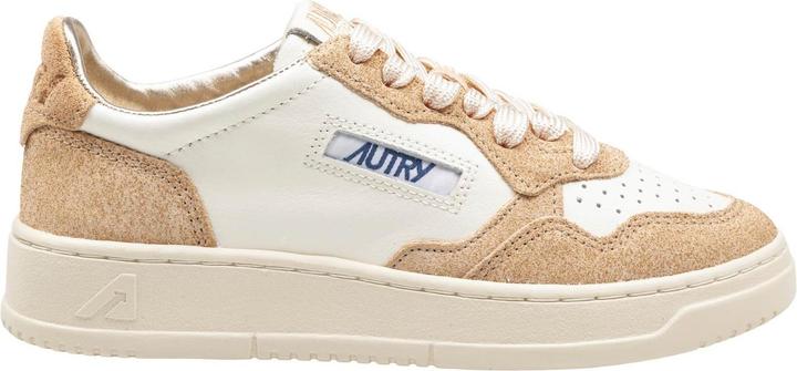 Immagine prodotto Autry medalist sneakers in leather and suede with glitter color white/sand (37)