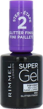 Rimmel London Rimmel - Super Gel Top Coat - Nail Polish 12 ml 002 Glitter Finish (Top Coat)