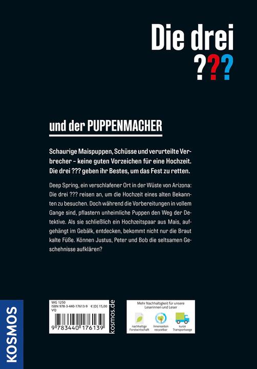 Actual product image Kosmos Die drei??? und der Puppenmacher (German, André Marx, 2023)