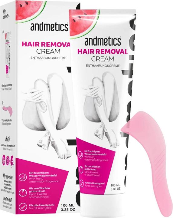 Actual product image Andmetics - Hair Removal Cream Women (100 ml, 1 x, 100 g)