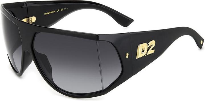 Dsquared2 D2 0124/s rechteckige Kunststoff -Sonnenbrille für Männer