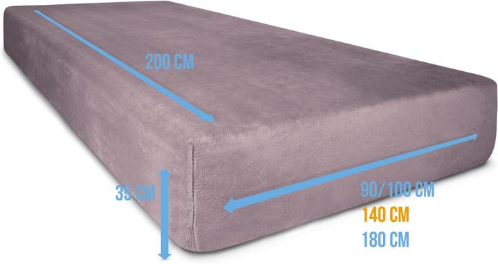 Actual product image Aspero 2 flannel fitted sheets PERPIGNAN (180 x 200 cm)