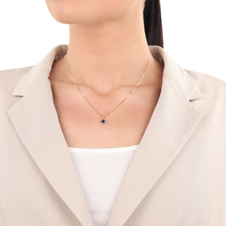 Image du produit Amor Pendentif pour femme, or 375, lapis (Or 375, 9 ct)