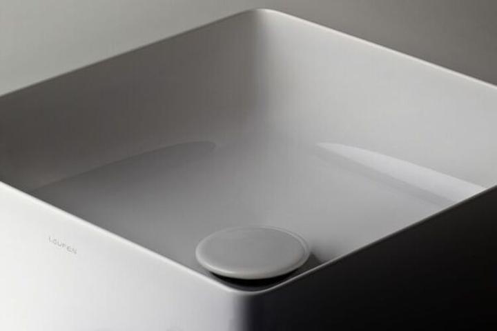 Produktbild Laufen Living square wastafel 36x36cm zonder kraangat zonder overloop saphirkeramiek wit (360 mm, 360 mm)