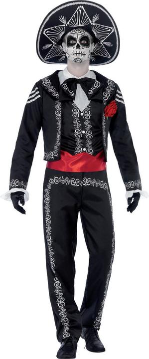 Actual product image Smiffys Day Of The Dead - Dia De Los Muertos - Senor Bones (XL)