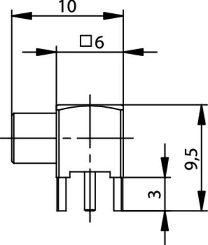 Image du produit Telegärtner Connecteur MCX femelle, montage vertical 50 Ohms J01271A0161 1 pc.