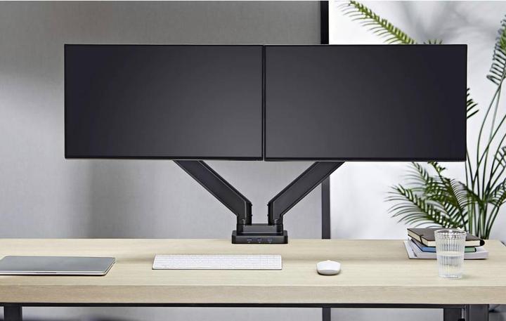 Produktbild SpeaKa Professional SP-MM-830 2fach Monitor-Tischhalterung 43,2cm (17/ ) - 88,9cm (35/ ) Integriert (Tisch, 35")