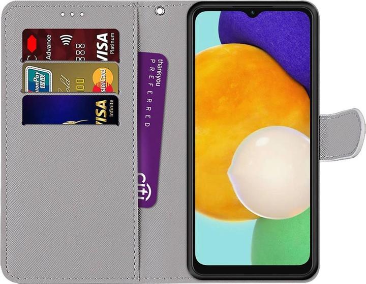 Actual product image Cover-Discount Galaxy A53 5G - leather cover chrysanthemum