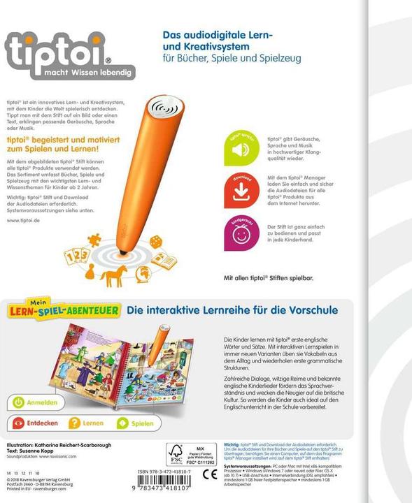 Produktbild tiptoi Erstes Englisch (Englisch)