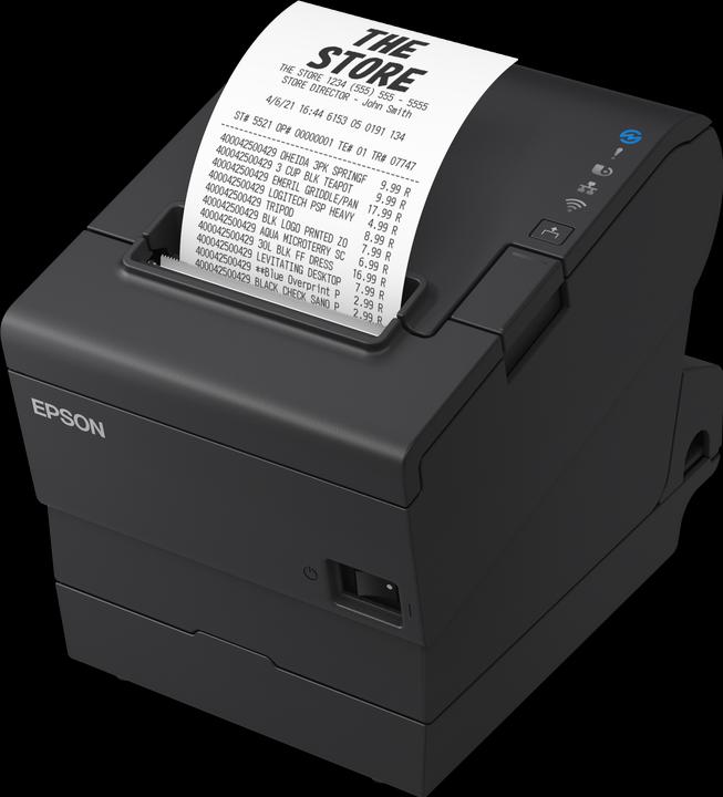 Actual product image Epson TM-T88VII (112): USB, Ethernet, Serial, PS (USB 2.0 Type B female, USB 2.0, Ethernet, RS-232)