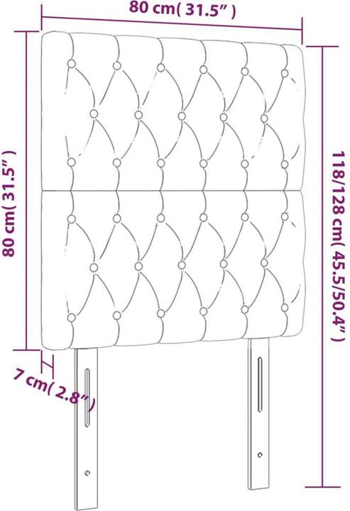 Produktbild VidaXL Garrett (80 x 7 x 128 cm)