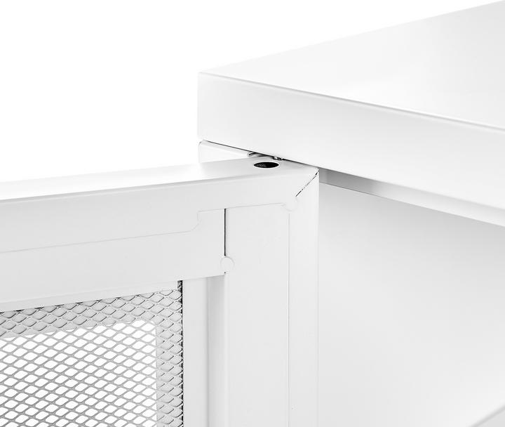 Immagine prodotto Beliani Credenza in metallo bianco 2 ante MORLEY (118 x 60 x 40 cm)
