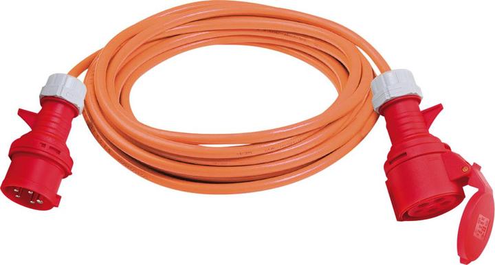 Actual product image Brennenstuhl CEE extension with phase inverter, 10m N07V3V3-F 5G2.5 400V/16A Orange (10 m, CEE)
