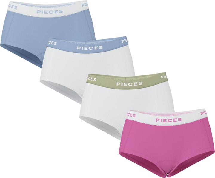 Pieces PCLOGO LADY 4er-Pack Boxershorts