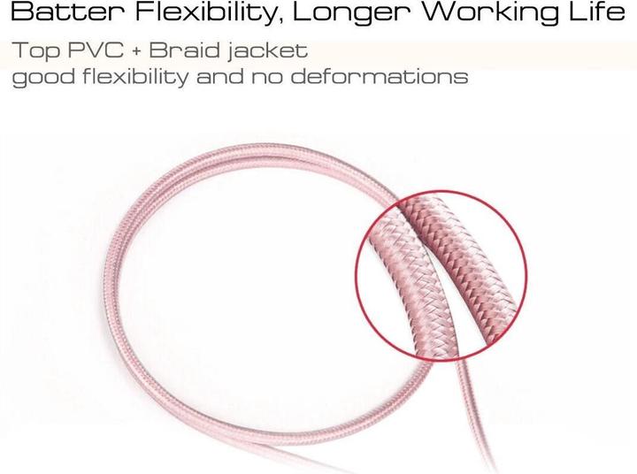 Produktbild Calitron Ladekabel Lightning 2m für iPhone & iPad Rosegold (2 m)